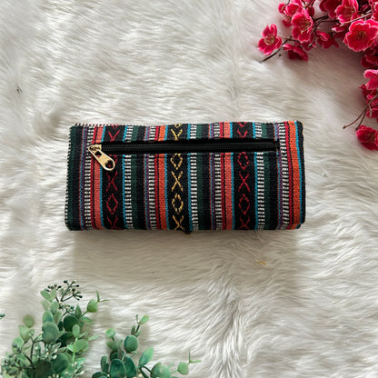 Multicolour wallet (Dark green)