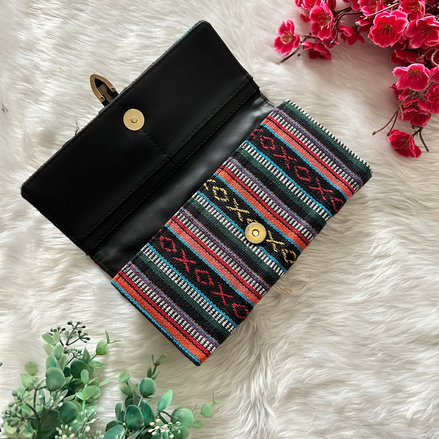 Multicolour wallet (Dark green)